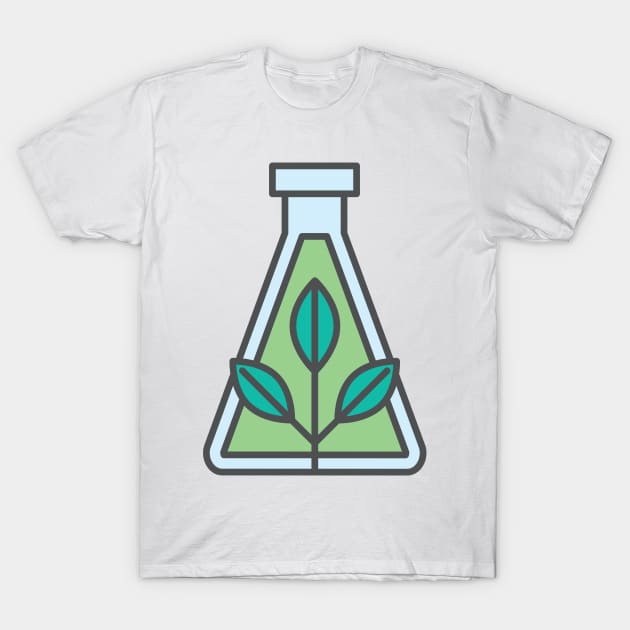 Green Research Environment Icon T-Shirt by SWON Design